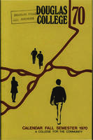 Douglas College Calendar 1970 (Fall semester)