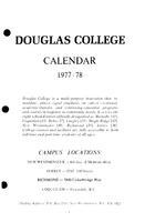 Douglas College Calendar 1977-1978