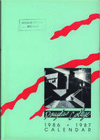 Douglas College Calendar 1986-1987