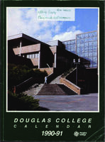 Douglas College Calendar 1990-1991