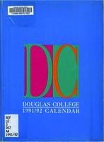 Douglas College Calendar 1991-1992