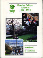 Douglas College Calendar 1992-1993