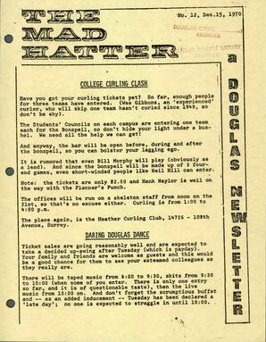 The Mad Hatter: a Douglas Newsletter