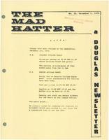 The Mad Hatter:  a Douglas Newsletter, December 1, 1970