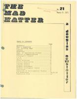 The Mad Hatter:  a Douglas Newsletter, March 3, 1971