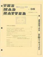 The Mad Hatter:  a Douglas Newsletter, September 22, 1971