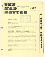 The Mad Hatter:  a Douglas Newsletter, September 29, 1971