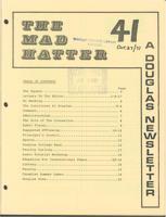 The Mad Hatter:  a Douglas Newsletter, October 27, 1971