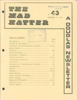 The Mad Hatter:  a Douglas Newsletter, November 10, 1971