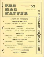 The Mad Hatter:  a Douglas Newsletter, February 2, 1972