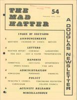 The Mad Hatter:  a Douglas Newsletter, February 16, 1972