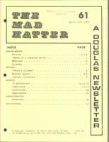 The Mad Hatter:  a Douglas Newsletter, April 12, 1972