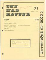 The Mad Hatter:  a Douglas Newsletter, August 2, 1972