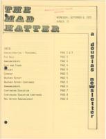 The Mad Hatter:  a Douglas Newsletter, September 6, 1972