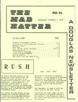 The Mad Hatter:  a Douglas Newsletter, February 7, 1973