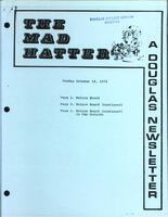 The Mad Hatter:  a Douglas Newsletter, October 18, 1976