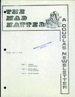 The Mad Hatter:  a Douglas Newsletter, April 3, 1978