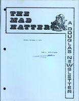The Mad Hatter:  a Douglas Newsletter, November 6, 1978