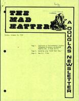The Mad Hatter:  a Douglas Newsletter, October 16, 1978