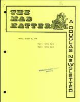 The Mad Hatter:  a Douglas Newsletter, October 30, 1978