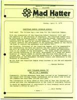 The Mad Hatter:  a Douglas Newsletter, April 9, 1979
