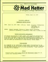 The Mad Hatter:  a Douglas Newsletter, April 23, 1979
