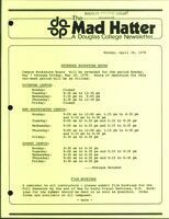 The Mad Hatter:  a Douglas Newsletter, April 30, 1979
