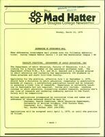 The Mad Hatter:  a Douglas Newsletter, March 19, 1979