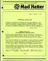 The Mad Hatter:  a Douglas Newsletter, October 1, 1979