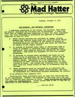 The Mad Hatter:  a Douglas Newsletter, October 9, 1979