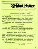 The Mad Hatter:  a Douglas Newsletter, October 29, 1979