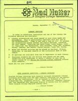 The Mad Hatter:  a Douglas Newsletter, September 17, 1979