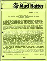 The Mad Hatter:  a Douglas Newsletter, November 13, 1979