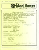 The Mad Hatter:  a Douglas Newsletter, February 20, 1980