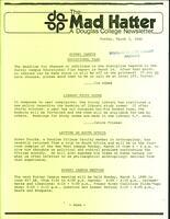 The Mad Hatter:  a Douglas Newsletter, March 3, 1980