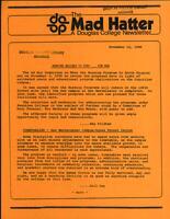 The Mad Hatter:  a Douglas Newsletter, November 12, 1980