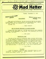 The Mad Hatter:  a Douglas Newsletter, September 23, 1980