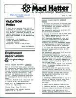 The Mad Hatter:  a Douglas Newsletter, July 27, 1981