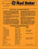 The Mad Hatter:  a Douglas Newsletter, April 26, 1982