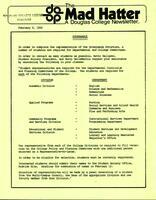 The Mad Hatter:  a Douglas Newsletter, February 8, 1982