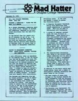 The Mad Hatter:  a Douglas Newsletter, February 15, 1982