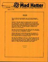 The Mad Hatter:  a Douglas Newsletter, March 15, 1982