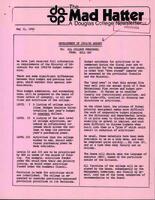 The Mad Hatter:  a Douglas Newsletter, May 31, 1982
