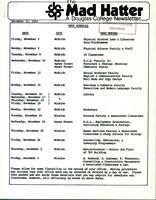 The Mad Hatter:  a Douglas Newsletter, November 10, 1982