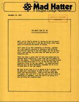 The Mad Hatter:  a Douglas Newsletter, November 22, 1982