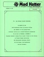 The Mad Hatter:  a Douglas Newsletter, October 29, 1982