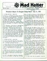 The Mad Hatter:  a Douglas Newsletter, July 27, 1983