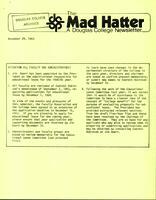 The Mad Hatter:  a Douglas Newsletter, November 29, 1983