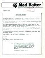 The Mad Hatter:  a Douglas Newsletter, October 13, 1983