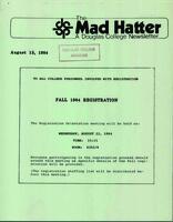 The Mad Hatter:  a Douglas Newsletter, August 13, 1984